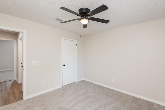 10104 Clearsound Dr, Pensacola, FL 32506 - unfurnished bedroom with a closet, ceiling fan, carpet floors, baseboards, and visible vents