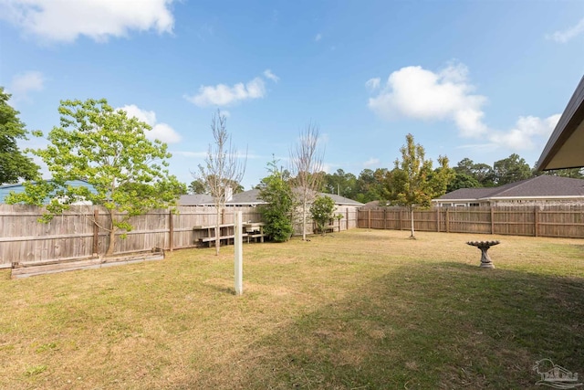 10104 Clearsound Dr, Pensacola, FL 32506 - view of yard featuring a fenced backyard