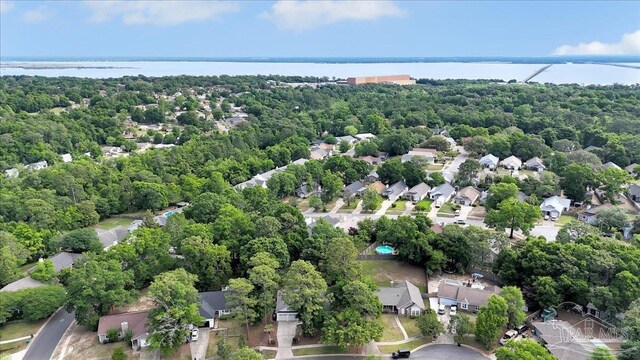 4308 Northpointe Way, Pensacola, FL 32514 - aerial perspective of suburban area with a large body of water