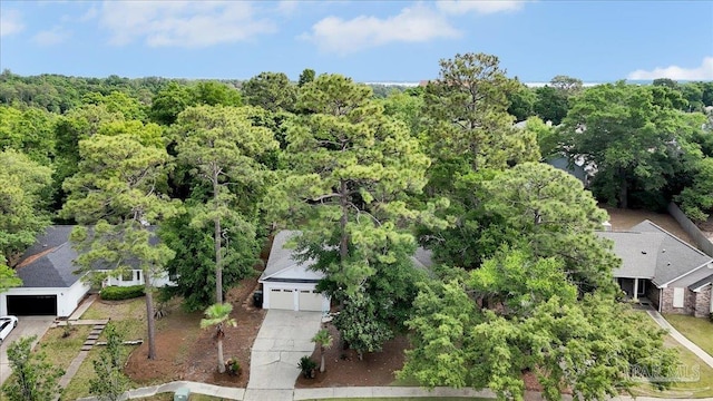 4308 Northpointe Way, Pensacola, FL 32514 - aerial view of property and surrounding area featuring a forest