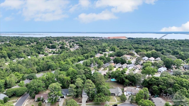 4308 Northpointe Way, Pensacola, FL 32514 - aerial perspective of suburban area featuring a nearby body of water and a forest