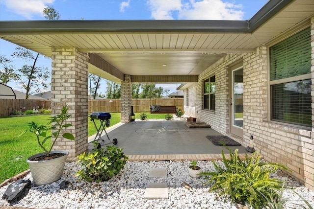 view of patio / terrace with grilling area