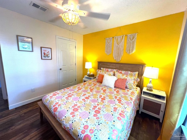 7837 Skyview Blvd, Navarre, FL 32566 - bedroom with wood finished floors and a ceiling fan