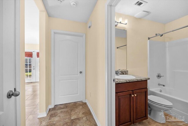 4361 Martha Ct, Gulf Breeze, FL 32562 - full bathroom with toilet, shower / bathing tub combination, and vanity