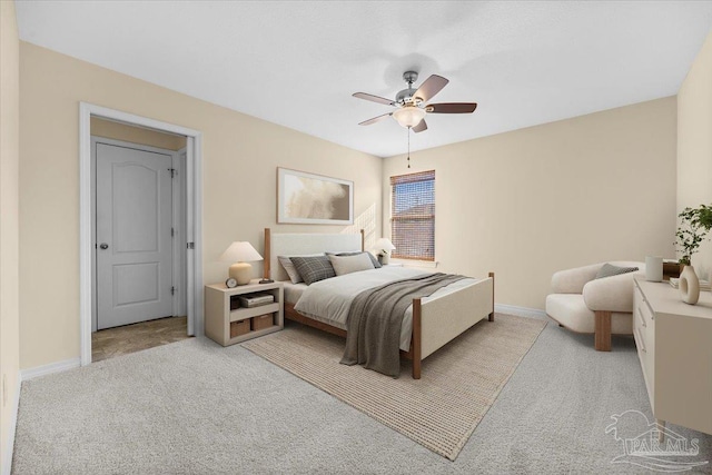 4361 Martha Ct, Gulf Breeze, FL 32562 - bedroom featuring ceiling fan and light carpet