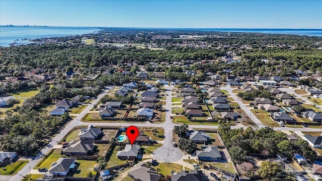 4361 Martha Ct, Gulf Breeze, FL 32562 - aerial view with a water view