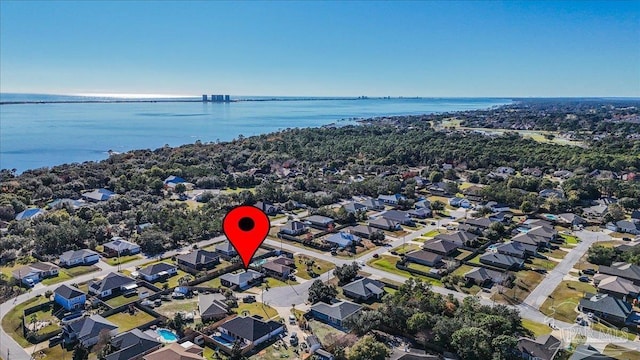 4361 Martha Ct, Gulf Breeze, FL 32562 - drone / aerial view with a water view