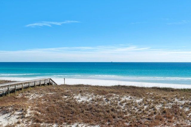 water view with a beach view