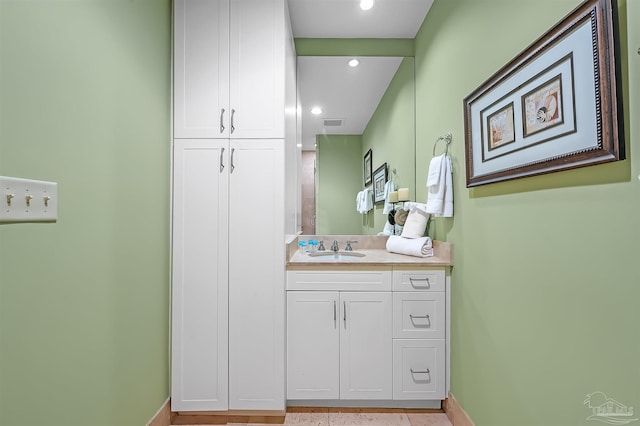 bathroom featuring vanity