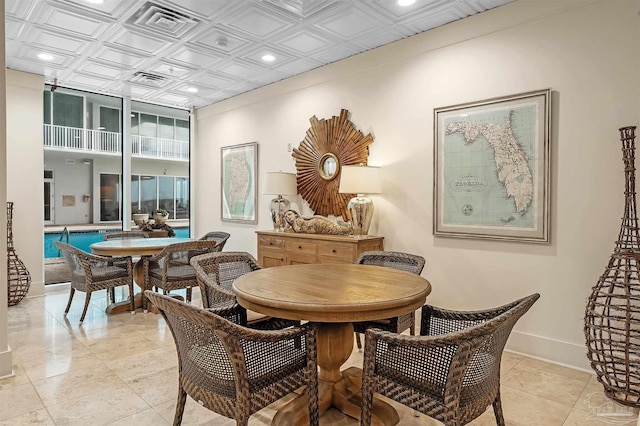 view of dining room