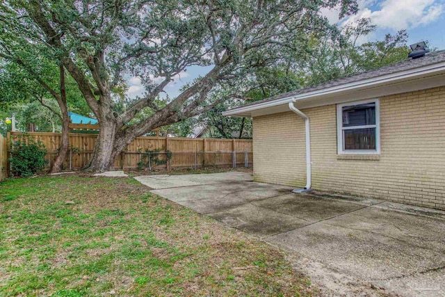 view of yard featuring a patio area