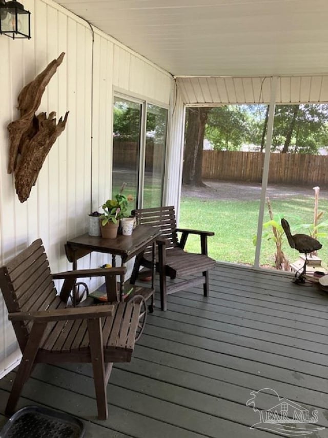 4316 Floridatown Rd, Pace, FL 32571 - view of wooden terrace