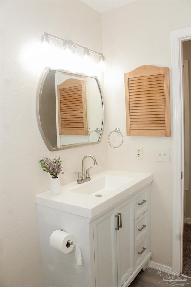 bathroom with vanity