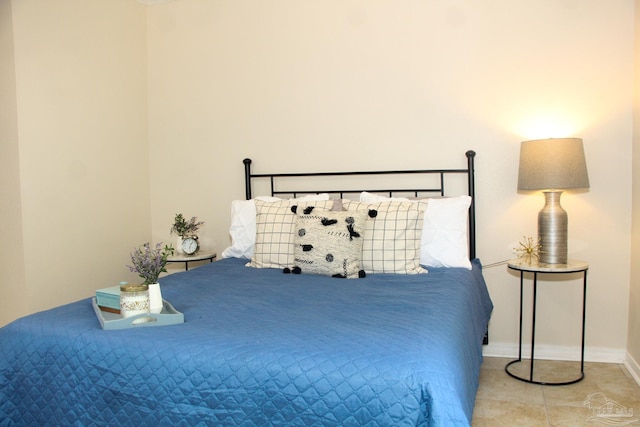 view of tiled bedroom