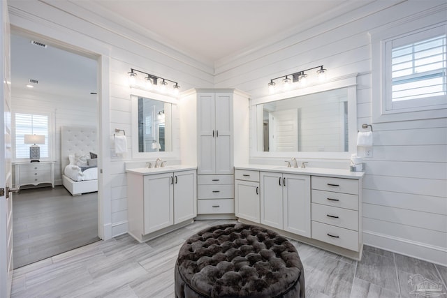 bathroom with vanity