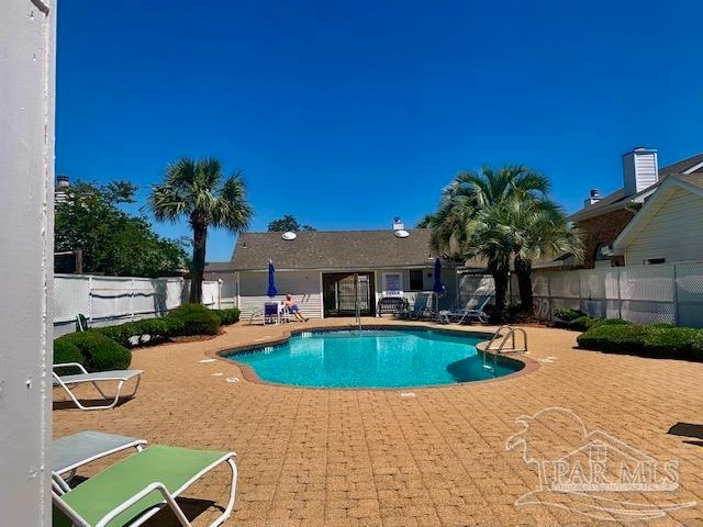 view of pool with a patio area