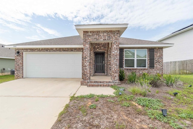 view of front of home featuring a garage