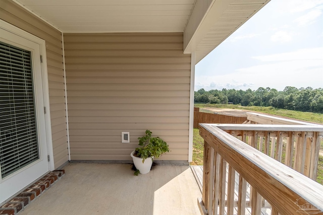 view of balcony