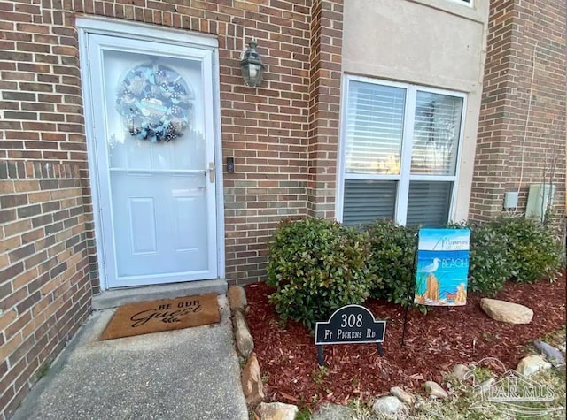 view of entrance to property