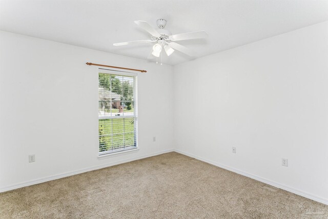 4803 Jaimee Leigh Dr, Milton, FL 32570 - empty room featuring carpet flooring, ceiling fan, and baseboards