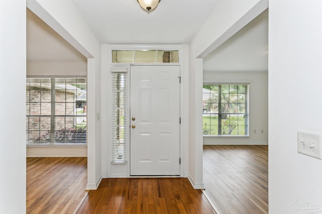 4803 Jaimee Leigh Dr, Milton, FL 32570 - foyer with wood finished floors and baseboards
