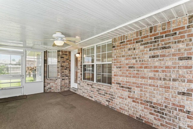 4803 Jaimee Leigh Dr, Milton, FL 32570 - unfurnished sunroom with ceiling fan