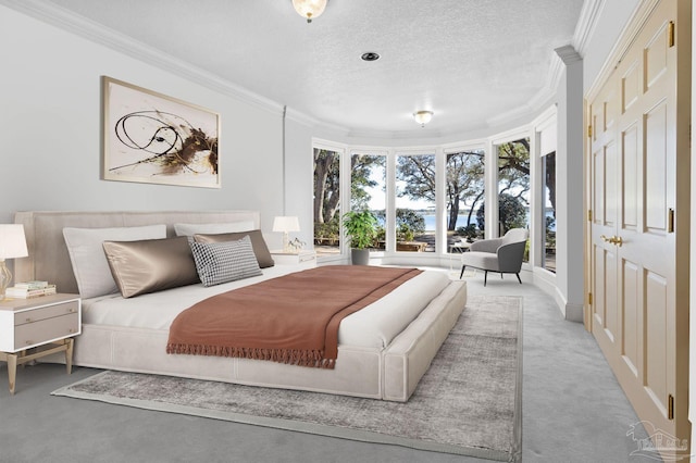 721 W Miracle Strip Pkwy, Mary Esther, FL 32569 - bedroom with a textured ceiling and crown molding