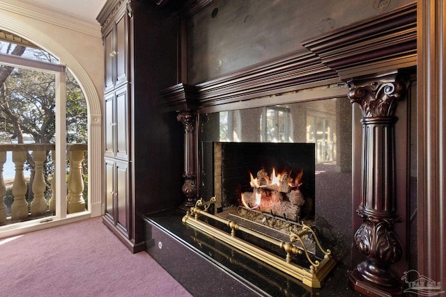 721 W Miracle Strip Pkwy, Mary Esther, FL 32569 - interior details with carpet floors and ornamental molding