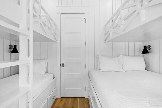 bedroom featuring hardwood / wood-style floors