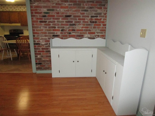 interior space featuring light wood-type flooring