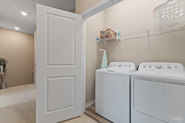 laundry room featuring washer and dryer