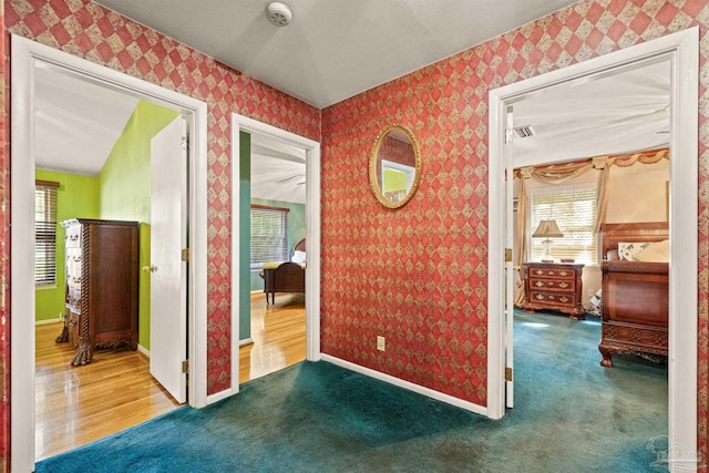 interior space featuring hardwood / wood-style flooring