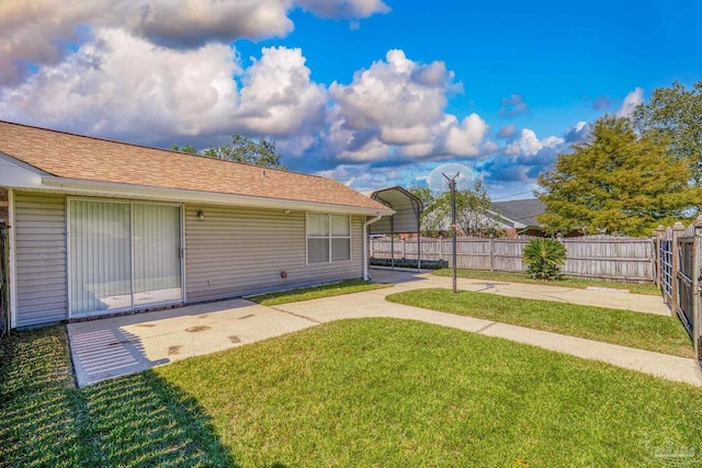 view of yard with a patio