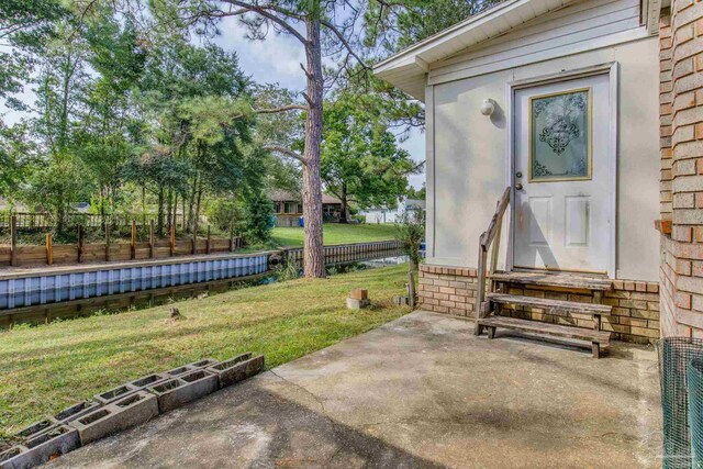 view of patio / terrace with a swimming pool