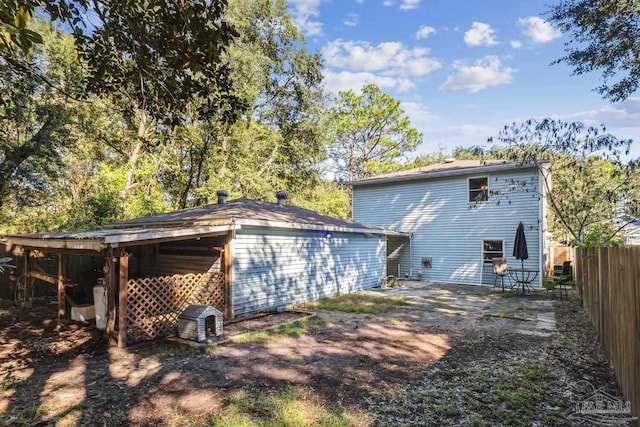 view of rear view of property