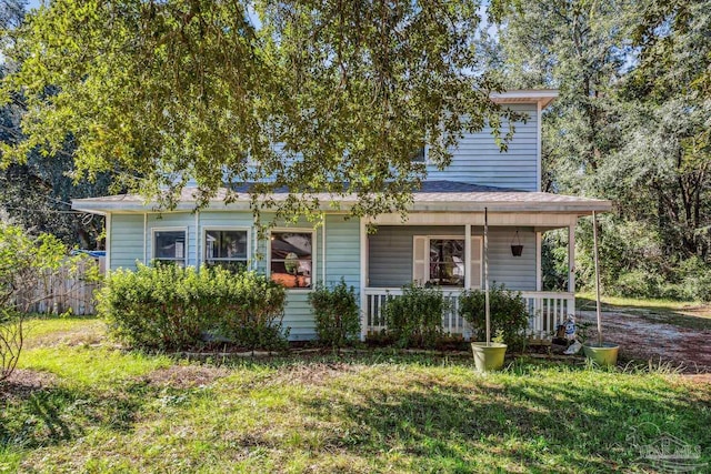 view of front of house featuring a porch