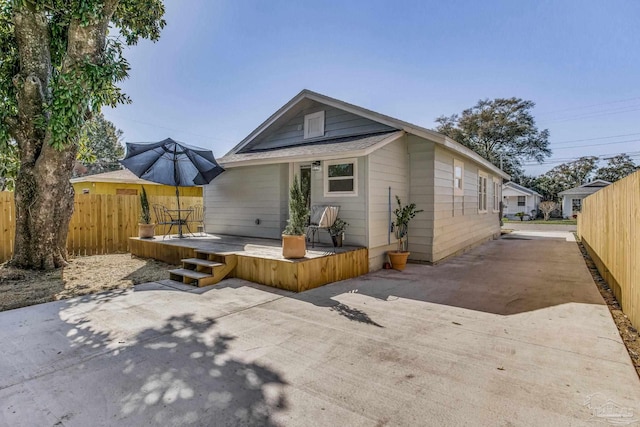 exterior space featuring a patio