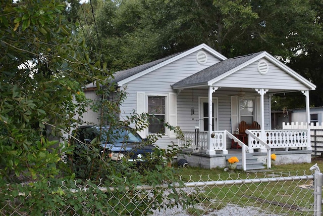 bungalow featuring covered porch