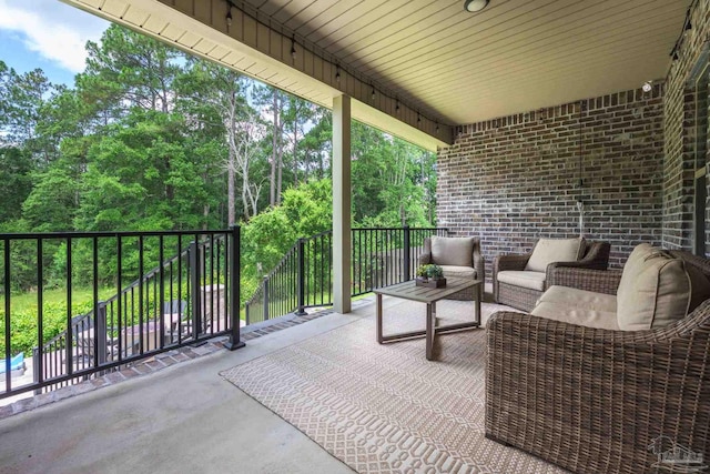 1567 Sawyers Ridge Cv, Cantonment, FL 32533 - view of patio with an outdoor living space