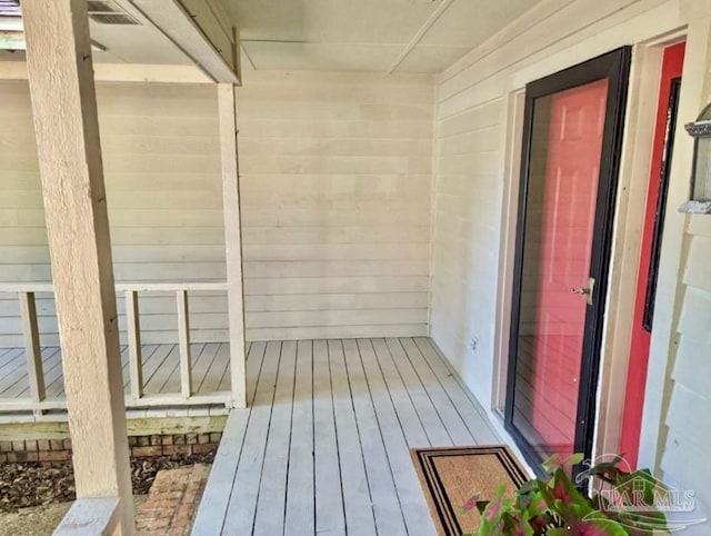 view of sauna / steam room with wood-type flooring