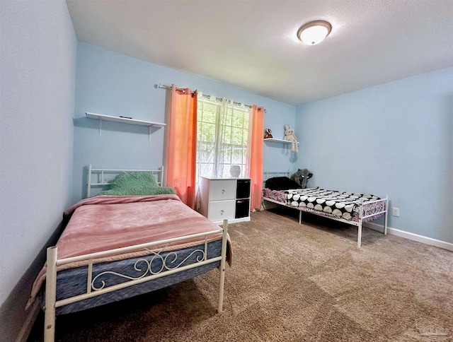 bedroom with carpet flooring