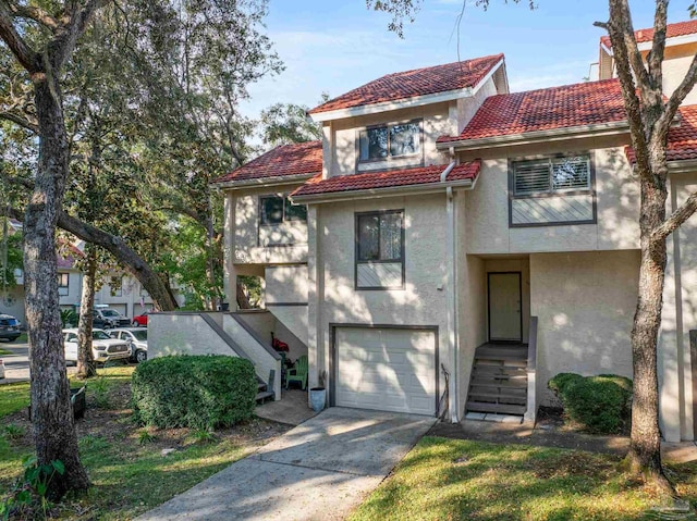 view of front of home featuring a garage