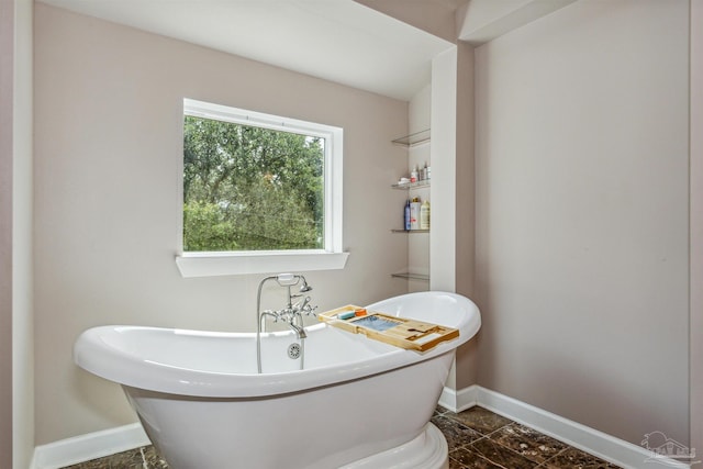 bathroom featuring a bath