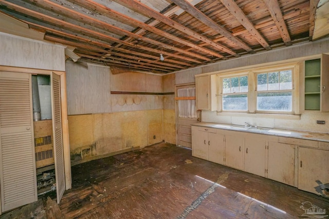 kitchen featuring light countertops