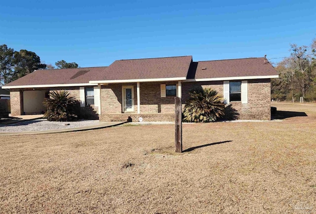 view of ranch-style home