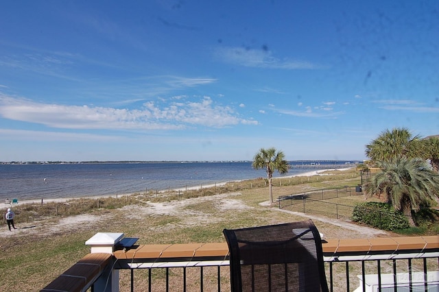 water view featuring a view of the beach