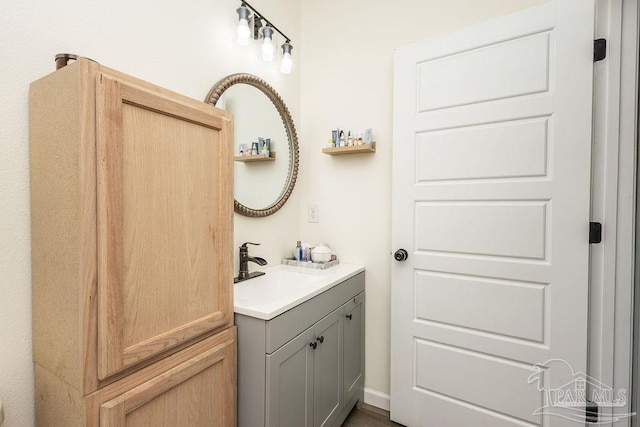 bathroom featuring vanity
