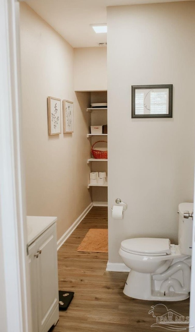 3125 Zepp Ln, Pace, FL 32571 - bathroom featuring vanity and wood finished floors