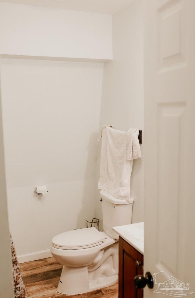 3125 Zepp Ln, Pace, FL 32571 - bathroom with vanity and wood finished floors
