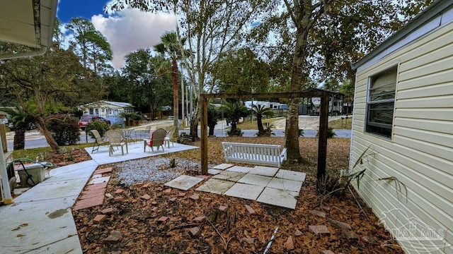 view of yard featuring a patio